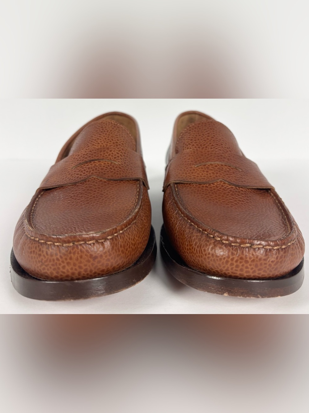 Sid Mashburn Handsewn Penny Loafer in Scotch Pebble Grain Leather - Picture 4 of 12
